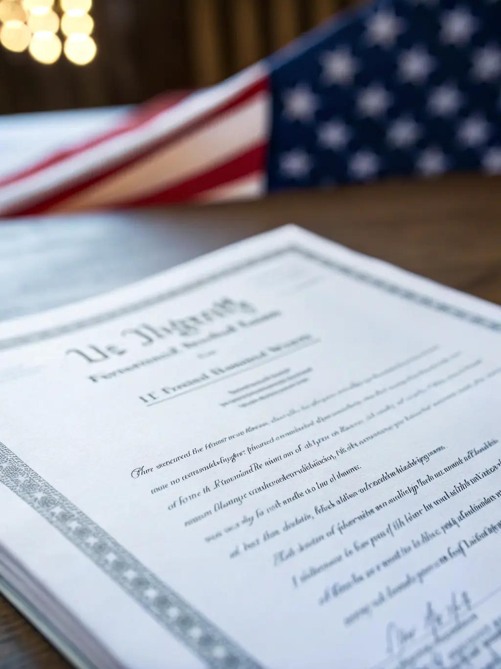 A professional photo of a document with the text 'Articles of Organization' and a U.S. flag in the background, symbolizing LLC formation.